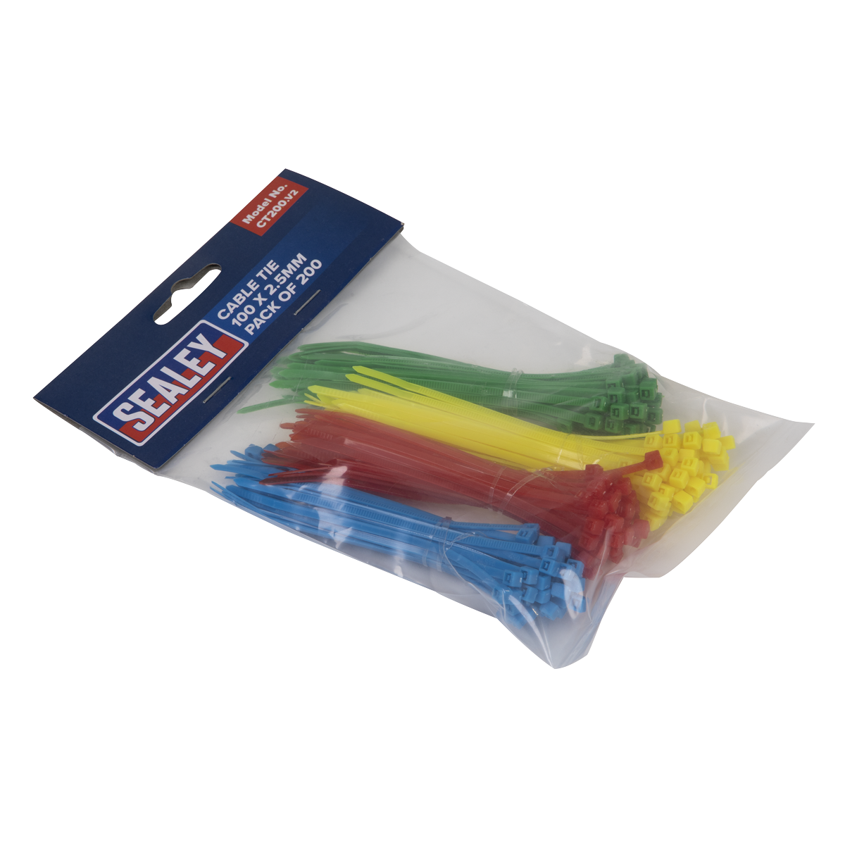 Cable Tie Assortment 100 x 2.5mm Pack of 200 - CT200 - Farming Parts