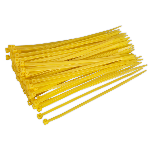 Cable Tie 200 x 4.4mm Yellow Pack of 100 - CT20048P100Y - Farming Parts