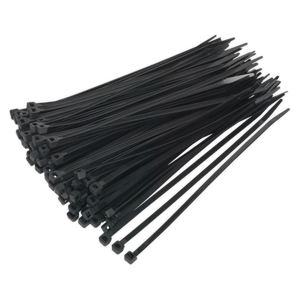 Cable Tie 200 x 4.8mm Black Pack of 100 - CT20048P100 - Farming Parts