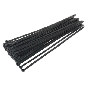 Cable Tie 350 x 7.6mm Black Pack of 50 - CT35076P50 - Farming Parts