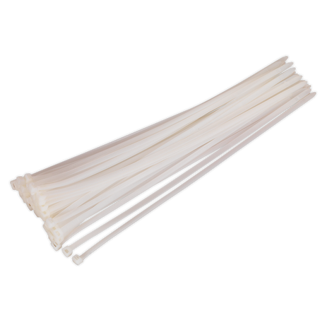 Cable Tie 450 x 7.6mm White Pack of 50 - CT45076P50W - Farming Parts
