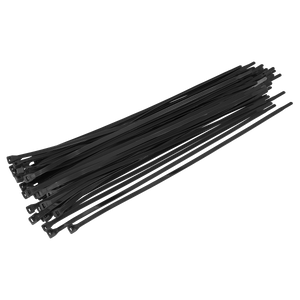 Cable Tie 450 x 7.6mm Black Pack of 50 - CT45076P50 - Farming Parts