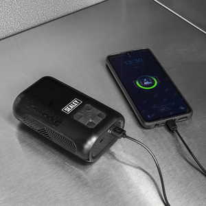 Tyre Inflator & Power Bank with Worklight Rechargeable - SE-CTI130