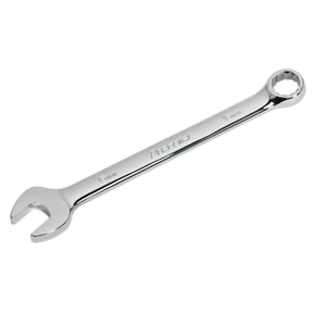 A 15mm Sealey Combination Spanner (CW15) with an open end on one side and a box end on the other, crafted from durable Chrome Vanadium steel.