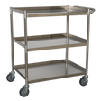 Workshop Trolley 3-Level Stainless Steel - CX410SS - Farming Parts