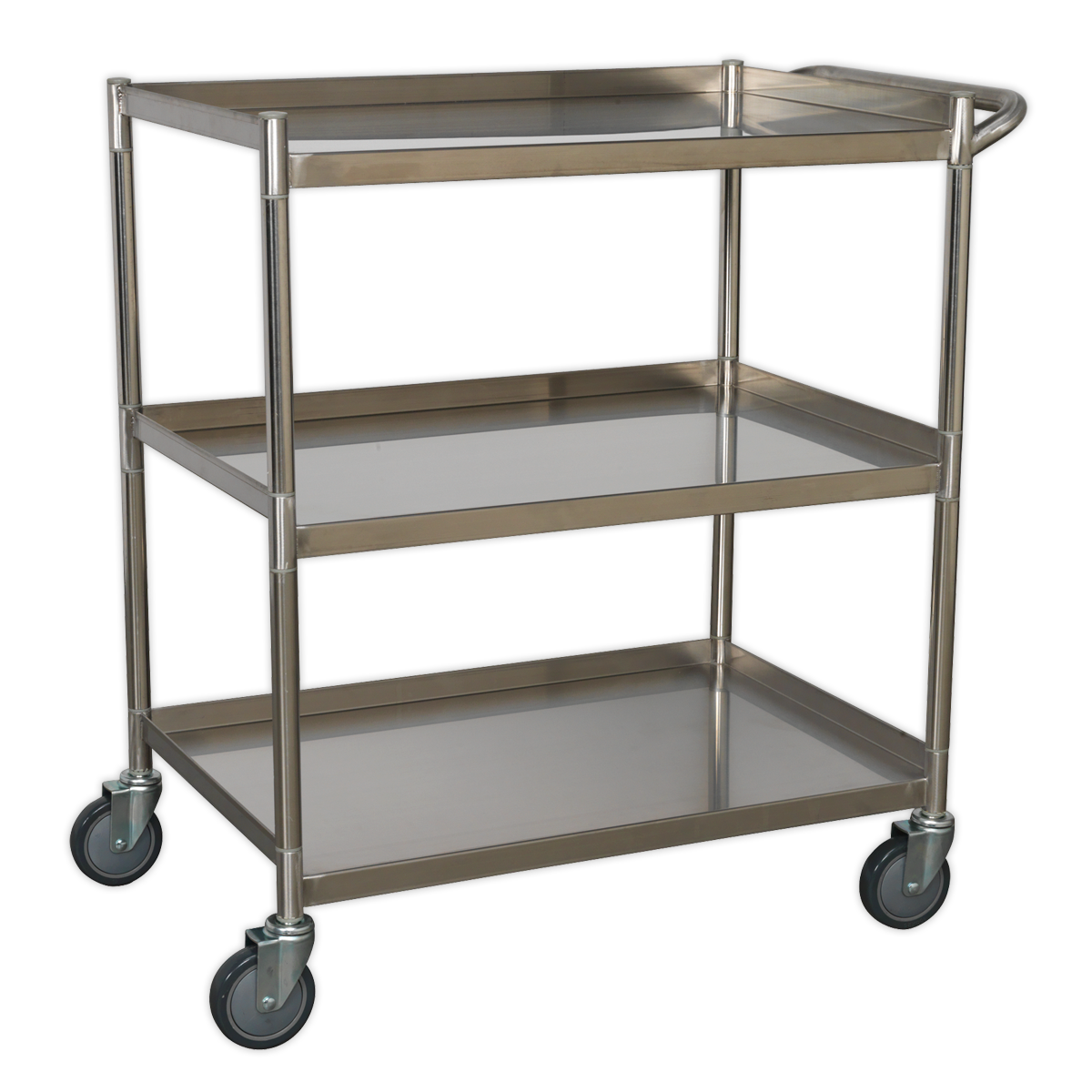 Workshop Trolley 3-Level Stainless Steel - CX410SS - Farming Parts