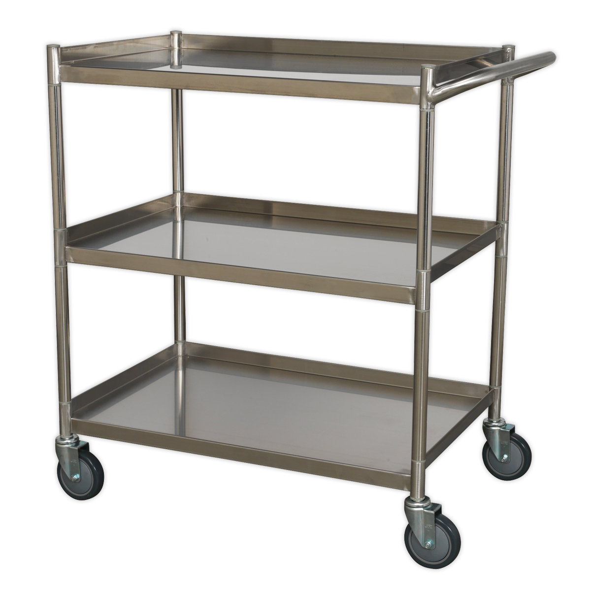 Workshop Trolley 3-Level Stainless Steel - CX410SS - Farming Parts