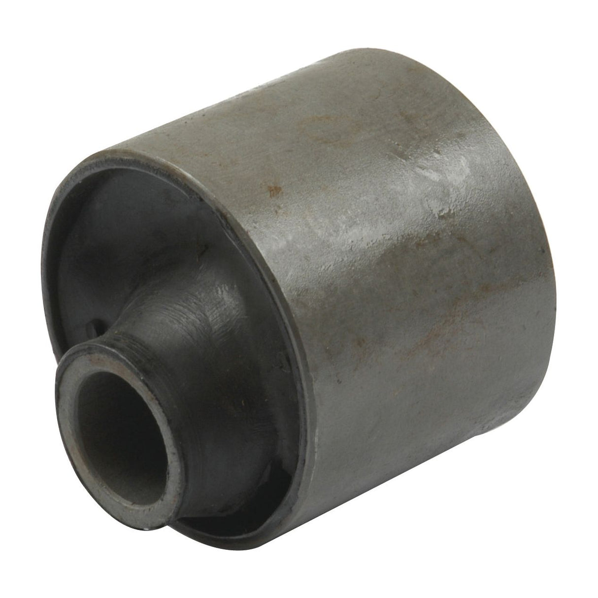 The Cab Mount (Sparex Part No. S.75988) by Sparex is a cylindrical metal car suspension bushing featuring a hollow center, designed to reduce friction and absorb shock in vehicle suspension systems, and is compatible with Massey Ferguson tractors as part of Sparex cab mount kits.