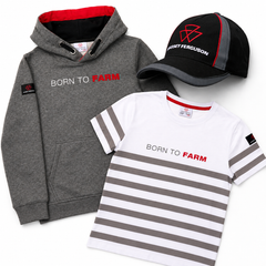 Massey Ferguson Kids Clothing Bundle – Hoodie, T-Shirt & Cap