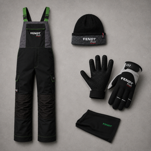 Fendt Profi Winter Workwear Bundle | Bib & Brace, Gloves, Neck Warmer & Beanie