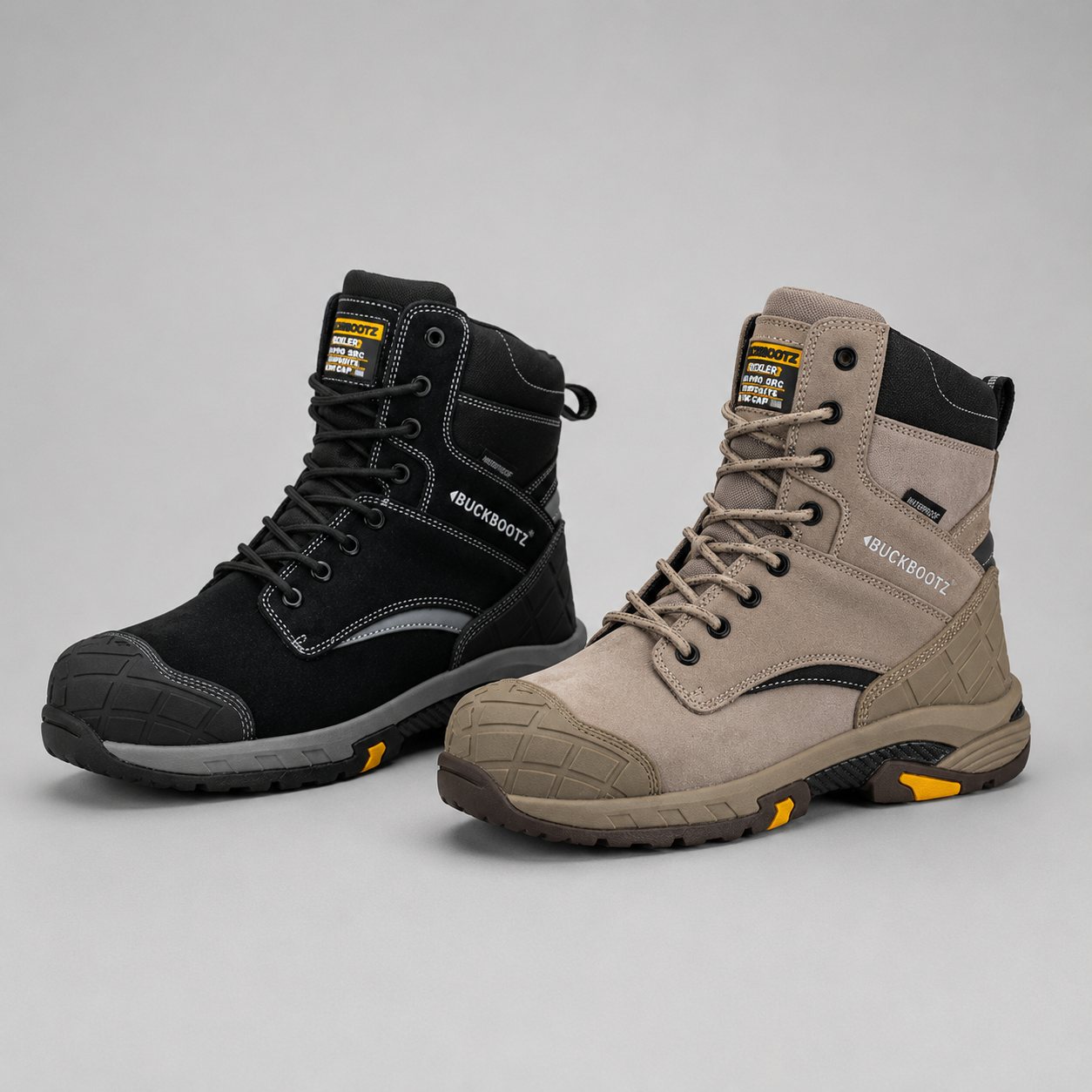 Buckbootz BLASTZ Stone Waterproof Safety Boots S7S Lace Zip