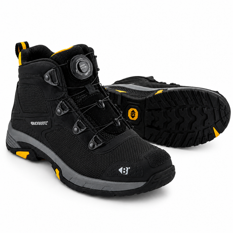 Buckbootz WHEELZMID Tradez FITGO Boot – Black, Lightweight S1PS