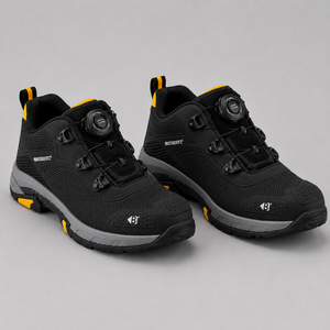 Buckbootz WHEELZLOW FITGO Black Safety Trainers S1PS ESD Wide Fit