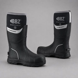 Buckbootz BBZ6000BKNM Black Safety Wellington Boots S5 CI HI SR