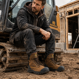 Buckler High Leg Waterproof Safety Boots – BSH011BR | Durable & S3 Rated
