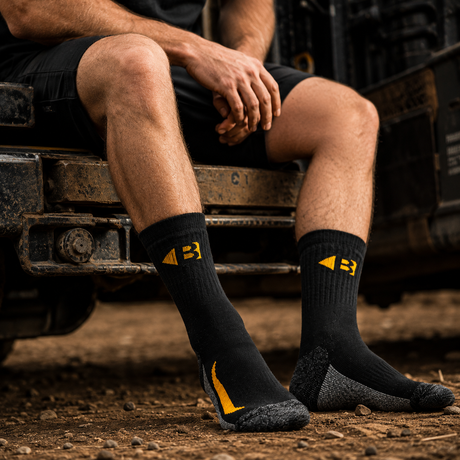 Buckbootz Cordura Work Socks BSOKZCORDURA Coolmax Reinforced