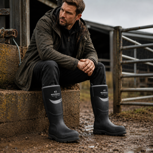 Buckler Safety Buckbootz Black – Waterproof Steel Toe Work Boots | BBZ6000BK