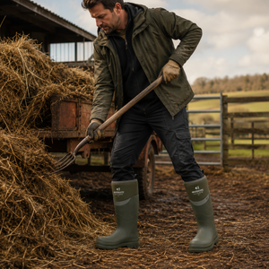 Buckler Safety Buckbootz Green – Waterproof Steel Toe Work Boots | BBZ6000GR