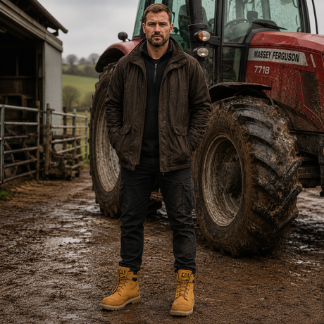 Buckler Safety Lace Boot – B650SM | Goodyear Welted, Steel Toe & Slip-Resistant