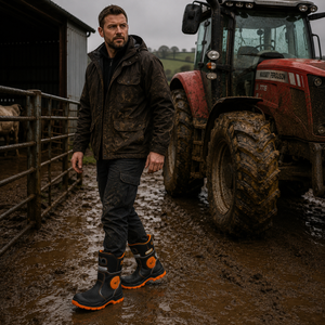 Buckbootz BVIZ5 Hi-Vis Waterproof Safety Rigger Boots S7S