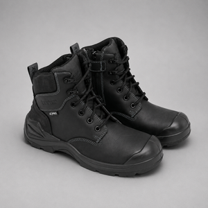 Xpert Pro Zipster S3L Safety Zip-Side Boot – Black, Lightweight & Slip-Resistant | Secure Fit & Industrial-Grade Protection