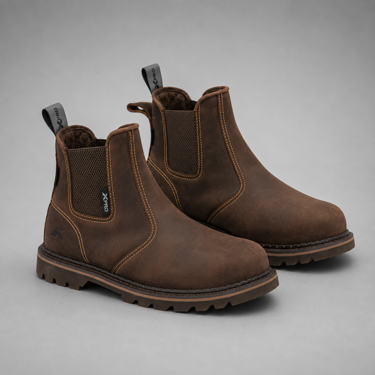 Xpert Heritage Trader SBP Safety Dealer Boot – Brown, Steel Toe & Goodyear Welted Construction