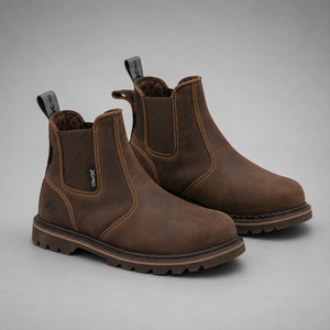Xpert Heritage Trader SBP Safety Dealer Boot – Brown, Steel Toe & Goodyear Welted Construction