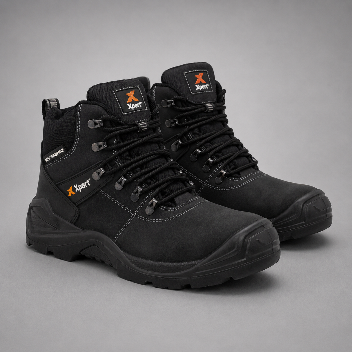 Xpert Typhoon Waterproof S3 Safety Boot – Steel Toe & Grip X™ Outsole | Black