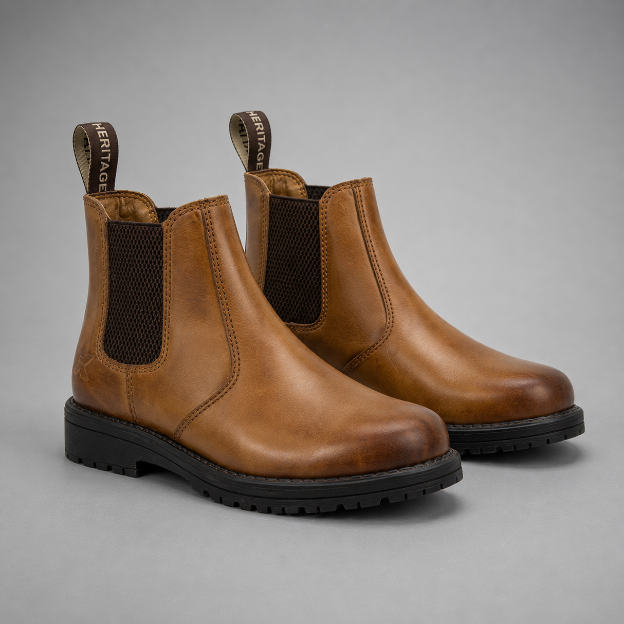 Xpert Heritage Wrangler Junior Dealer Boot – Durable & Stylish | Burnished Tan