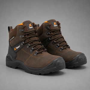 Xpert Typhoon Waterproof S3 Safety Boot – Steel Toe & Shock Absorbing | Brown