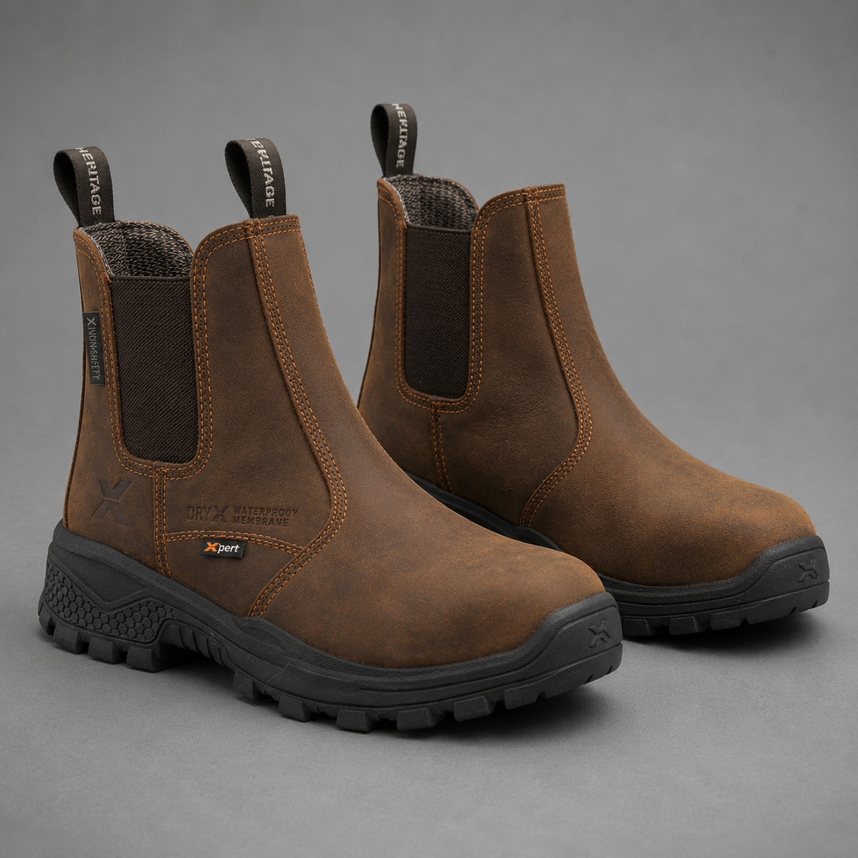 Xpert Heritage Dealer S3L Safety Boot – Lightweight & Durable | Brown