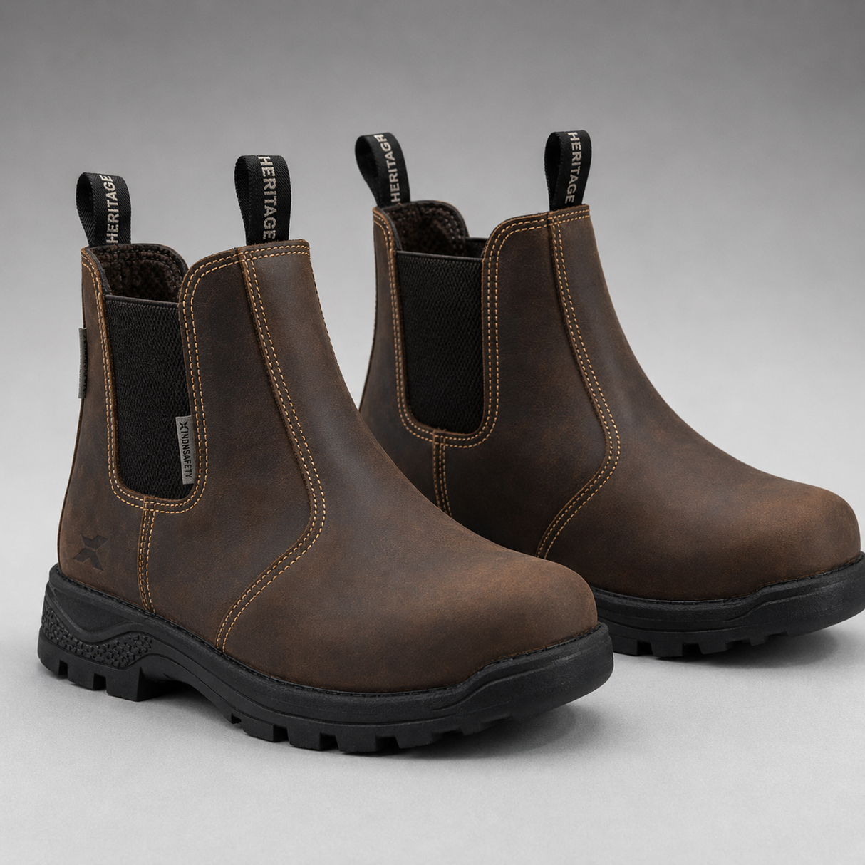 Xpert Heritage Chelsea Non-Safety Boot – Premium Leather & All-Day Comfort | Brown