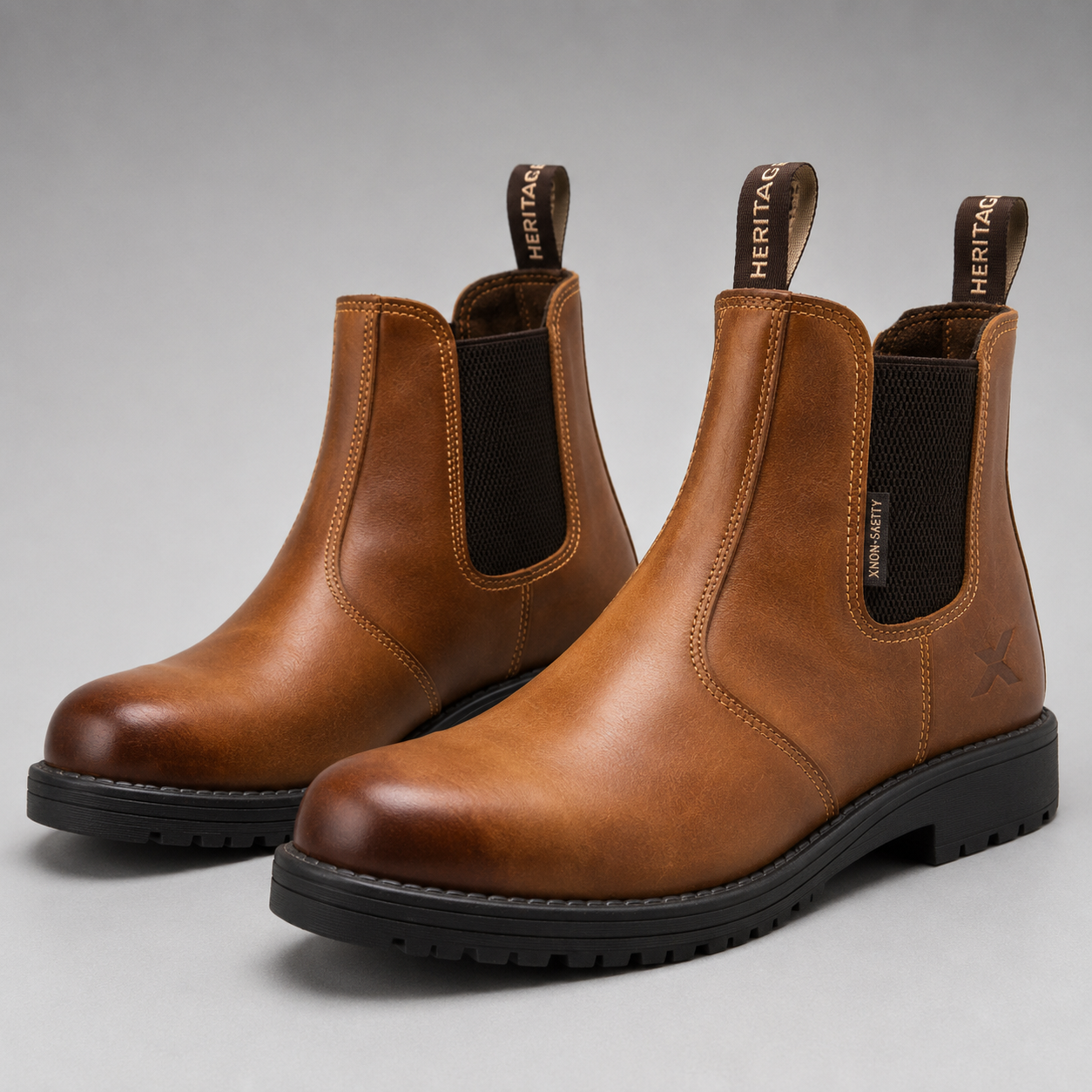Xpert Heritage Saddler Dealer Boot Burnished Tan XPH3140