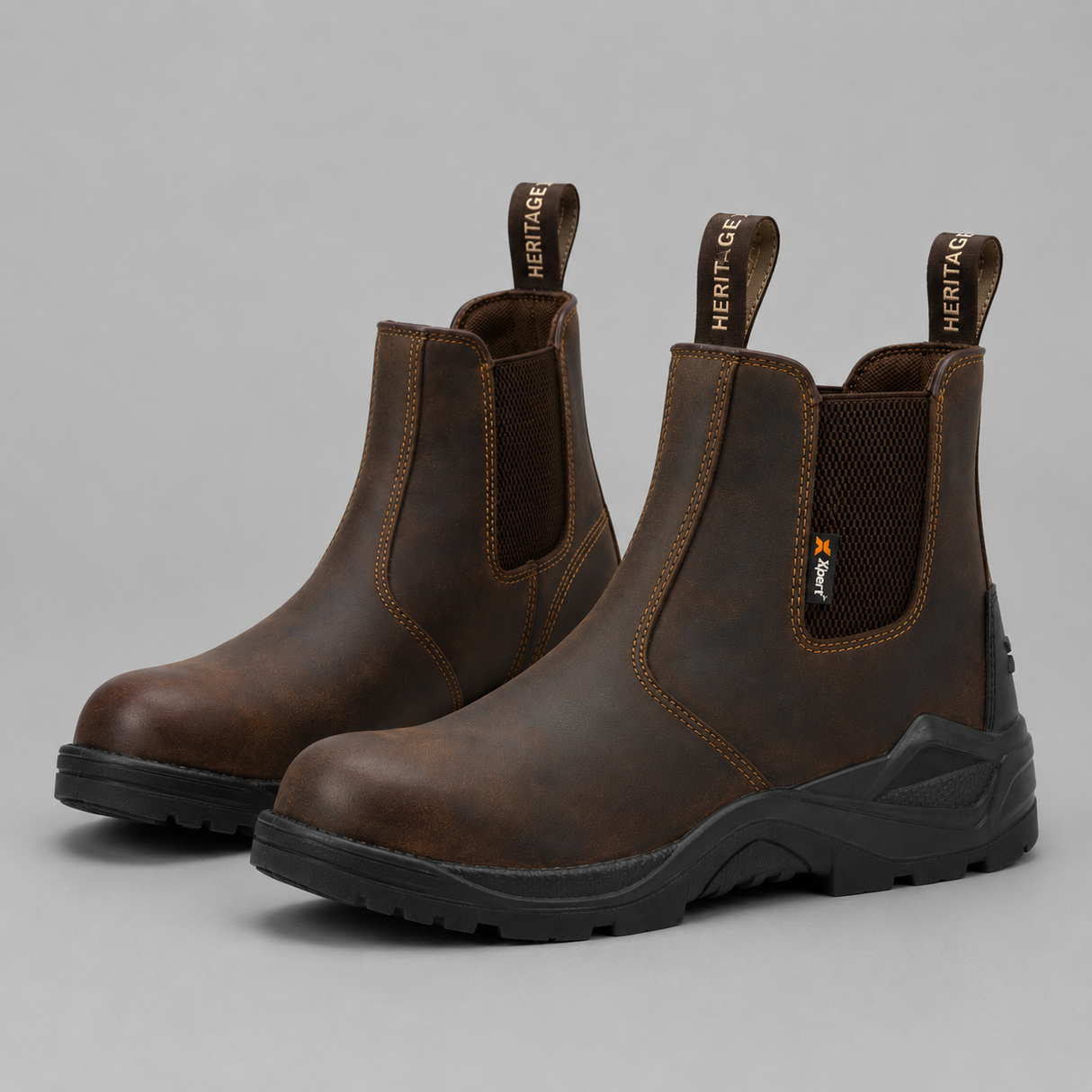 Xpert Defiant S3 Safety Dealer Boot – Steel Toe & Heavy-Duty Protection | Brown