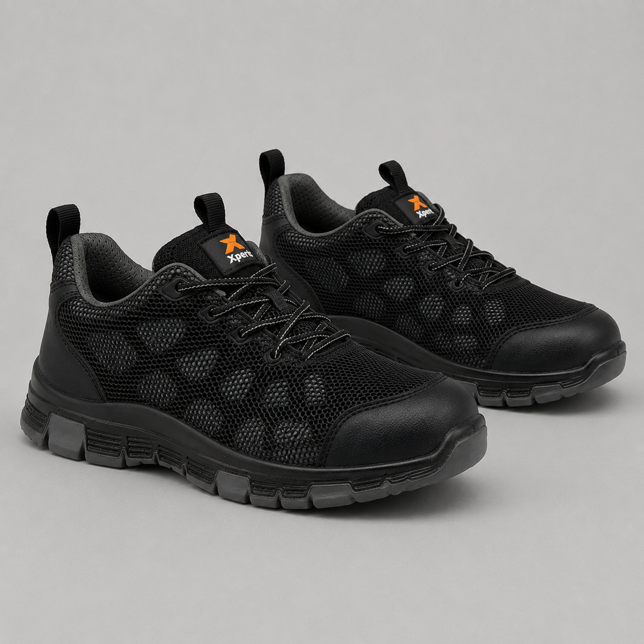 Xpert Charge S3 Safety Trainer – Lightweight & Protective Work Footwear | Black/Grey