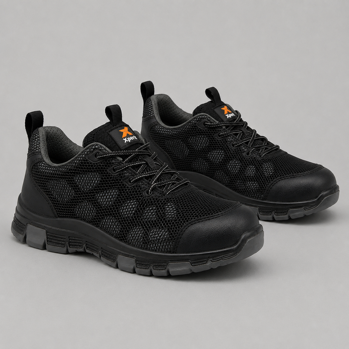 Xpert Charge S3 Safety Trainer – Lightweight & Protective Work Footwear | Black/Grey