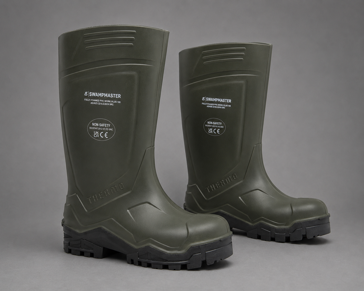 Swampmaster Pro Thermo S5 Safety Wellington Boots – Lightweight, -50°C Rated & Composite Toe | Green