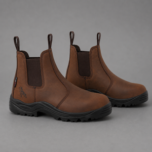 Mack Farmer Non-Safety Dealer Boot – Water-Resistant Leather, Cambrelle Lining & Dual Density Outsole | Dark Brown