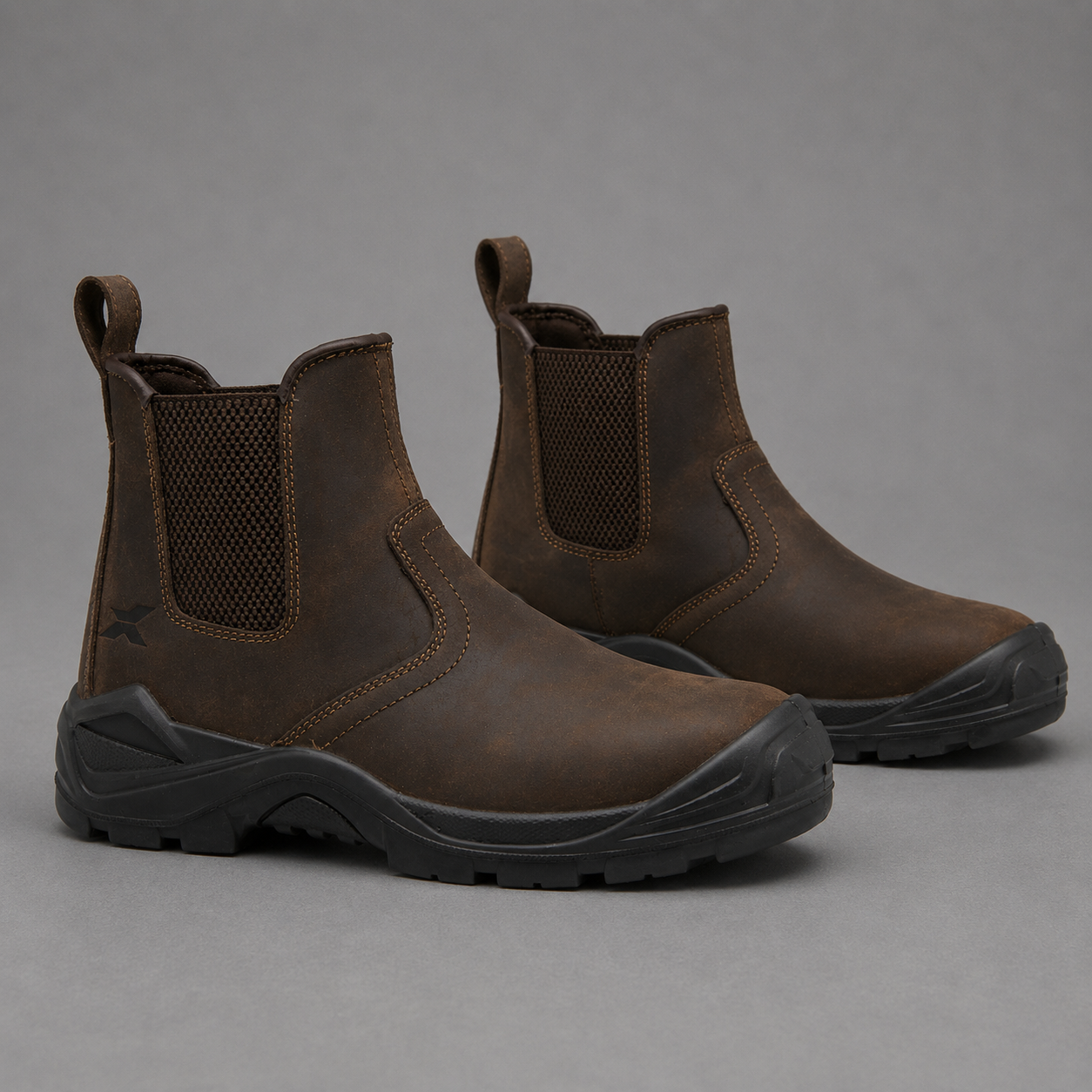 Xpert Tempest II Non-Safety Dealer Boots Brown – Water-Resistant Waxy Leather, Comfort X™ Footbed & GRIP X™ Outsole | XP570