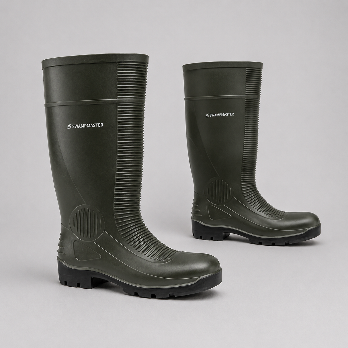 Swampmaster VIC Green Waterproof Safety Work Boots SWP470