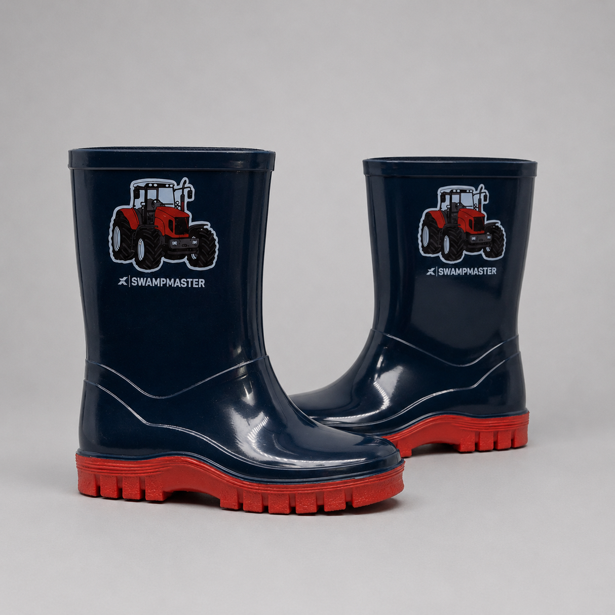 Swampmaster Junior Green Tractor Wellington Boot Waterproof | BB-SWP3330
