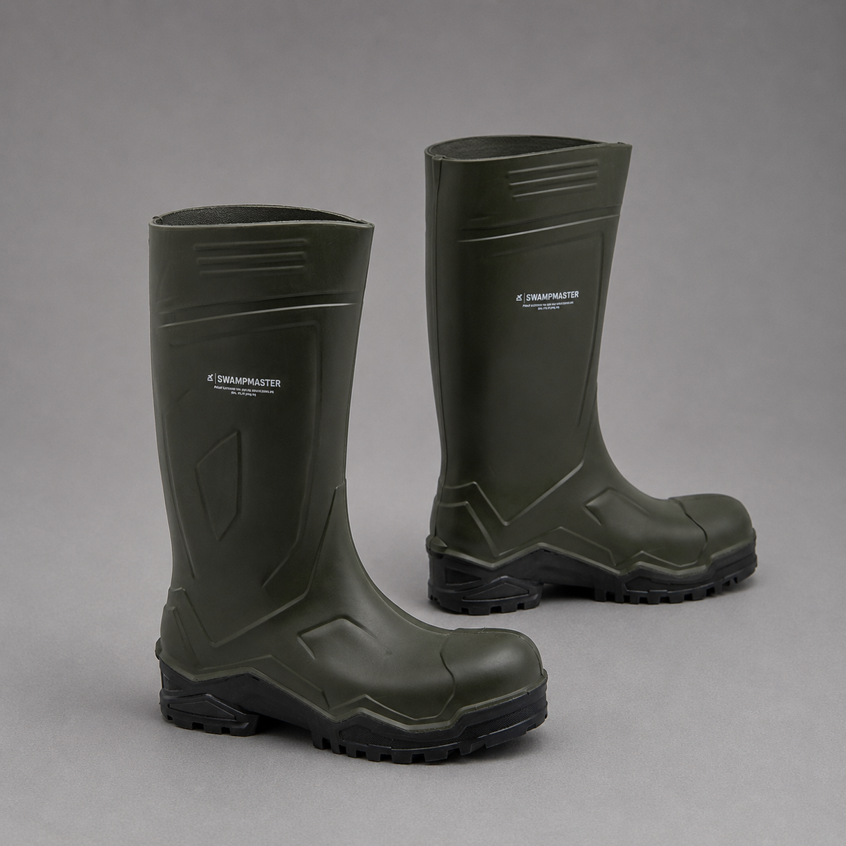Swampmaster Pro Champion+ Non-Safety Wellington Green – Lightweight PU, Comfort-X™ Footbed & SRC Slip Resistance | SWP670