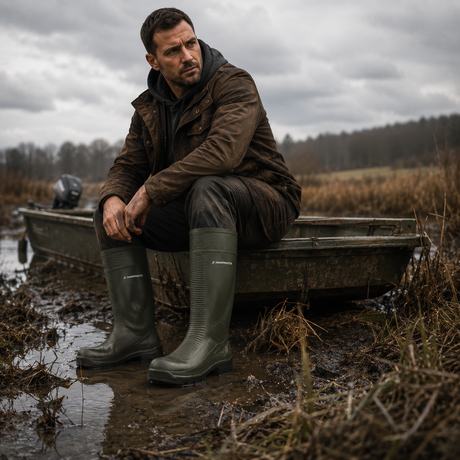 Swampmaster VIC Green Waterproof Safety Work Boots SWP470