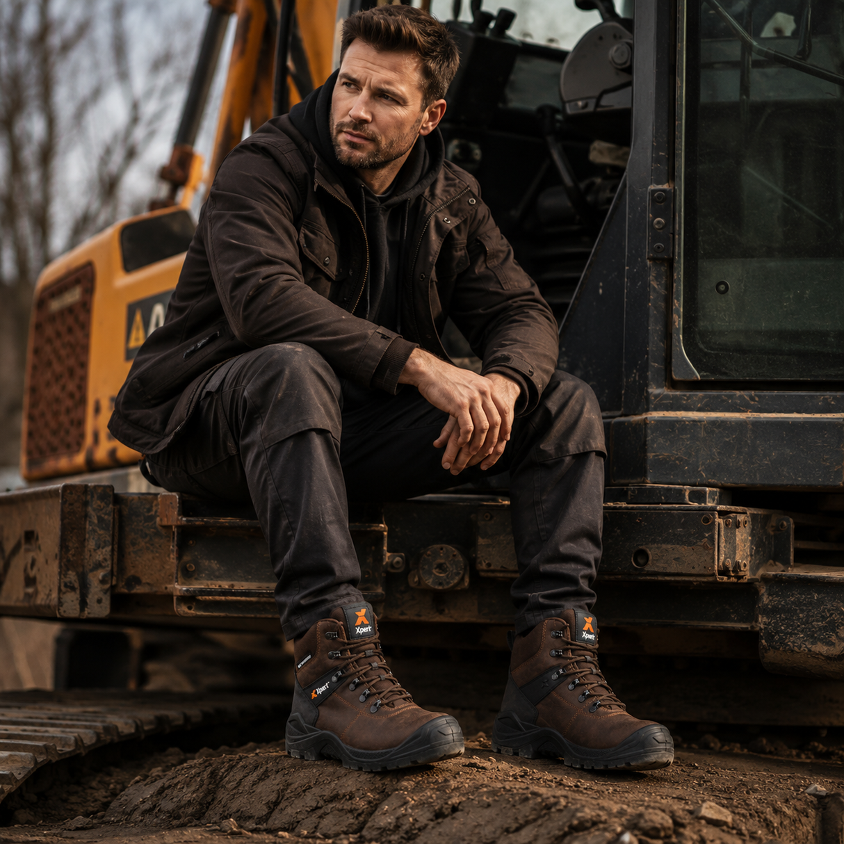 Xpert Typhoon Waterproof S3 Safety Boot – Steel Toe & Shock Absorbing | Brown