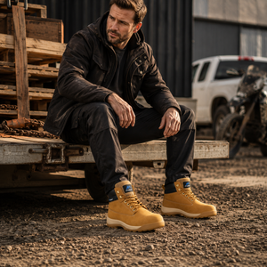 Proman Orlando S3 Safety Boot – Steel Toecap, Water-Repellent Nubuck & Anti-Fatigue Comfort | Honey