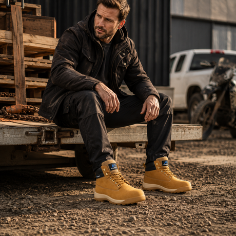 Proman Orlando S3 Safety Boot – Steel Toecap, Water-Repellent Nubuck & Anti-Fatigue Comfort | Honey