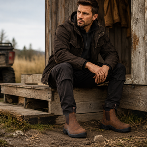 Mack Farmer Non-Safety Dealer Boot – Water-Resistant Leather, Cambrelle Lining & Dual Density Outsole | Dark Brown