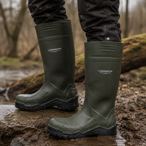 Swampmaster Pro Champion+ Non-Safety Wellington Green – Lightweight PU, Comfort-X™ Footbed & SRC Slip Resistance | SWP670