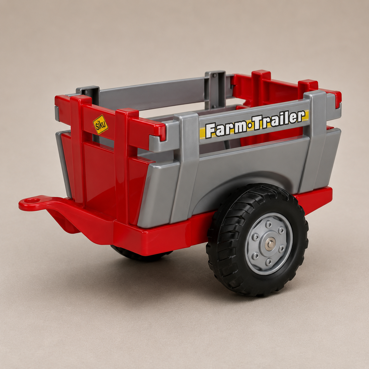 Massey Ferguson Farm Trailer – Single Axle Red & Silver | X993070122097