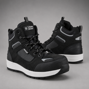 *STOCK CLEARANCE* - BAZ Safety Boots Lightweight Buckler Boots, Tradez Black